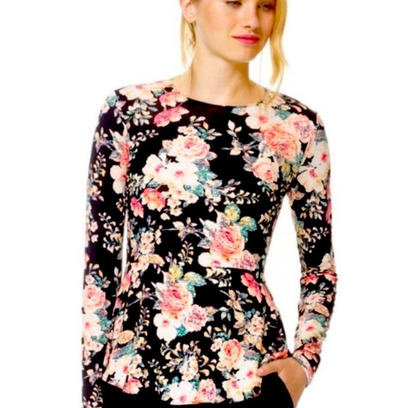 Aritzia Fabre Peplum Long Sleeve
